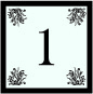 chiffre 1 borduré