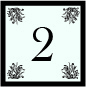 chiffre 2 borduré